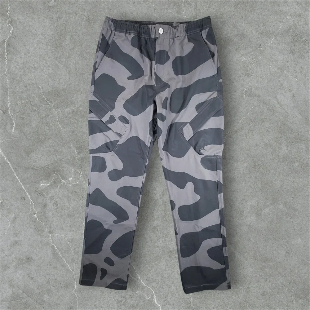 Jordan Cargo Pants Mens Large Grey Camo Essentials Ripstop FZ2060-068